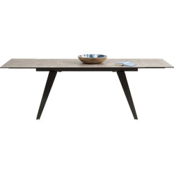 Επεκτεινόμενο Τραπέζι Amsterdam Καφέ 160x90x76εκ - Μαύρο