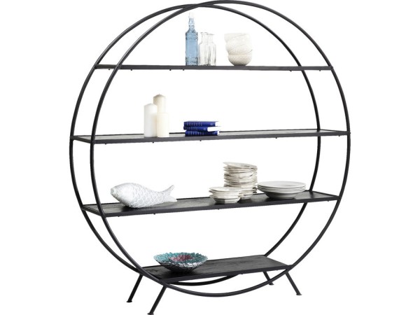 Βιβλιοθήκη Mason Στρόγγυλη Μαύρη 175x180 εκ. 175x35x180εκ - Μαύρο Βιβλιοθήκη Mason Στρόγγυλη Μαύρη 175x180 εκ. 175x35x180εκ - Μαύρο