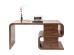 Γραφείο Soft Snake Walnut Καφέ 150x70x76εκ - Ξύλο/Ρατταν/Nature Γραφείο Soft Snake Walnut Καφέ 150x70x76εκ - Ξύλο/Ρατταν/Nature