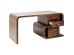 Γραφείο Soft Snake Walnut Καφέ 150x70x76εκ - Ξύλο/Ρατταν/Nature Γραφείο Soft Snake Walnut Καφέ 150x70x76εκ - Ξύλο/Ρατταν/Nature
