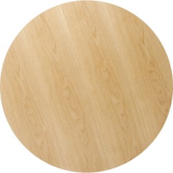 Επιφάνεια τραπεζιού  Invitation Round Oak Ø120cm 120x120x44683εκ - Καφέ