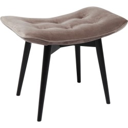Σκαμπό Vicky Velvet Γκρι 59x37 εκ. 59x37x48εκ - Γκρι