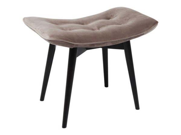 Σκαμπό Vicky Velvet Γκρι 59x37 εκ. 59x37x48εκ - Γκρι