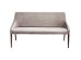 Παγκάκι Black Mode without AR Velvet Grey 164x62x88εκ