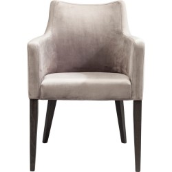 Καρέκλα Black Mode Βελούδο Γκρι 60x70x87εκ - Γκρι