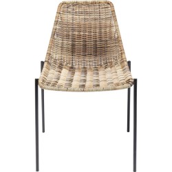 Καρέκλα Tansania Μπεζ/Μαύρη 53,5x56x81,5 εκ - Μπεζ
