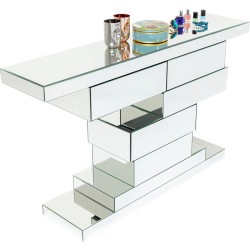 Κονσόλα Brick Γυαλί Καθρέφτης  140x30x80εκ - Καθρέφτης