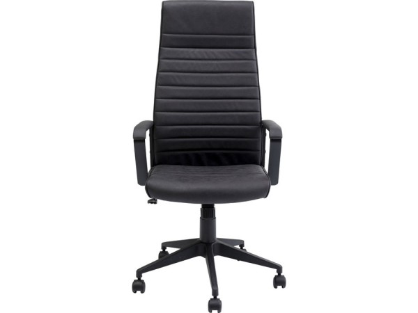 Καρέκλα Γραφείου Labora High Δερματίνη Μαύρη 58x56x127.5εκ - Μαύρο