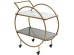Τρόλεϊ Μπαρ Loft Μπρονζέ 74x39.5 εκ. 74x39.5x85εκ