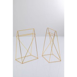 Βάση Τραπεζιού Polar Brass matt Χρυσό (Σετ 2) 31x49 εκ. 31x49x71εκ - Χρυσό