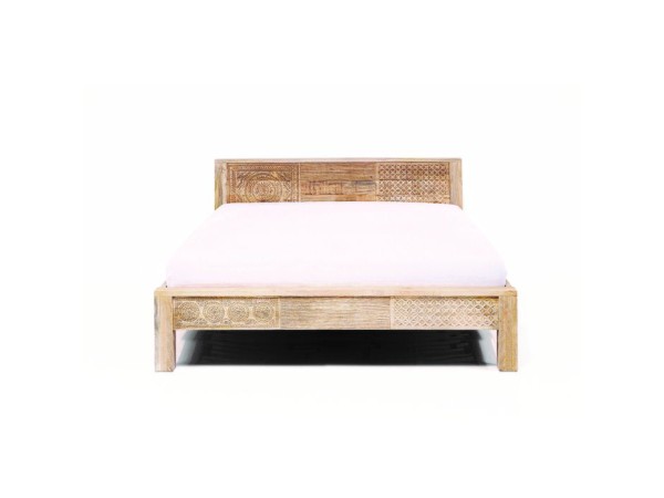Κρεβάτι Puro High Ξύλο Καφέ 189x218x91εκ - Μπεζ Κρεβάτι Puro High Ξύλο Καφέ 189x218x91εκ - Μπεζ