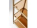 Ραφιέρα Loft Γυάλινη Χρυσή 115x30x100εκ - Χρυσό