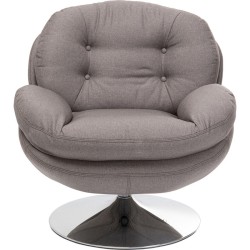 Περιστρεφόμενη Πολυθρόνα Cosy Γκρι 80.7x83x83.8εκ - Γκρι