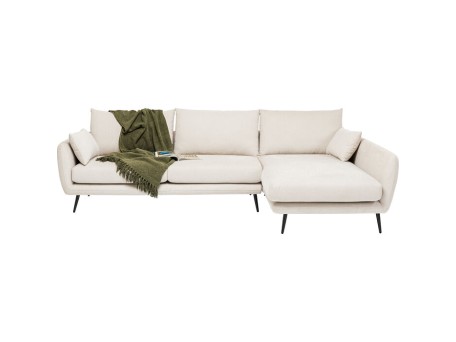 Καναπές Amalfi Γωνιακός Δεξιός Κρεμ 275x159x83 εκ. - Μπεζ