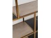 Ραφιέρα Cesaro 100x30x190 εκ. - Χρυσό