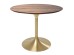 Τραπεζαρία Στρόγγυλη Invitation Walnut Brass 90x90x76εκ - Χρυσό Τραπεζαρία Στρόγγυλη Invitation Walnut Brass 90x90x76εκ - Χρυσό
