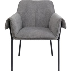 Καρέκλα Bess Ύφασμα Γκρι  70x62.5x84.5εκ - Γκρι