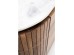 Μπουφές Grace  Μάρμαρο Λευκό  160x45x78 εκ - Καφέ