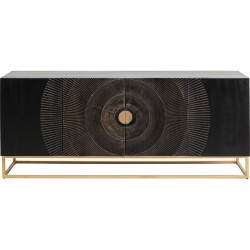Μπουφές  Madeira Καφέ 177x45x75εκ - Χρυσό