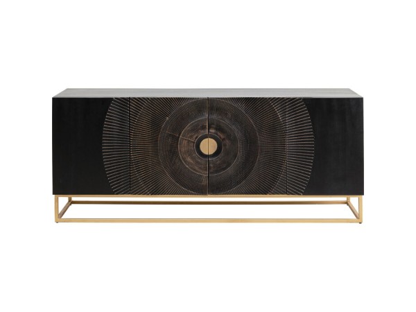 Μπουφές  Madeira Καφέ 177x45x75εκ - Χρυσό