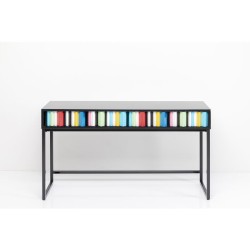 Κονσόλα  Concertina Ξύλο Πολύχρωμη  78 x135.5x40εκ. - Μαύρο
