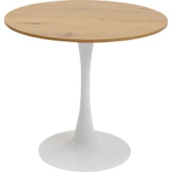 Τραπέζι Schickeria Λευκό/Καφέ 74x80x80 εκ. - Καφέ