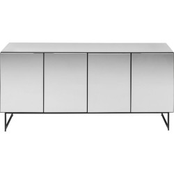 Μπουφές Soran Καθρέφτης/Μαύρος 160x45x80 εκ. - Καθρέφτης
