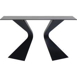 Κονσόλα Gloria Κεραμική Μαύρη 140x45x81 εκ - Μαύρο