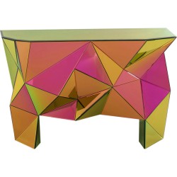 Κονσόλα Prisma Γυαλί  Πολύχρωμο 127x38,5x80,5 εκ. - Πολύχρωμο