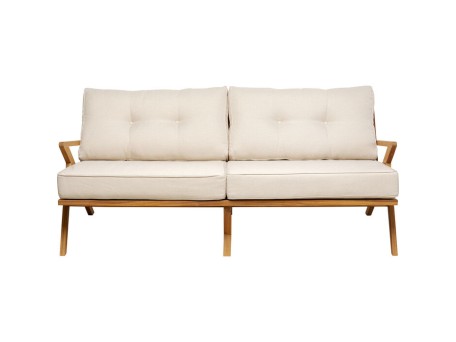 Καναπές Τριθέσιος  Honolulu Ύφασμα Μπεζ 74.4x180x93.5εκ. - Μπεζ