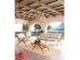 Τραπέζι Μέσης  Valencia Μασίφ Ξύλο 120x60x40εκ. - Καφέ