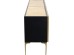 Μπουφές Fuoco Μεταλλικό Μαύρο 183x43x75εκ. - Μαύρο