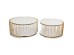 Τραπέζι Μέσης Wire Double Μεταλλικό Χρυσό (2/Set) 33.5x69.5x69.5 εκ. - Χρυσό Τραπέζι Μέσης Wire Double Μεταλλικό Χρυσό (2/Set) 33.5x69.5x69.5 εκ. - Χρυσό