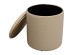 Stool Venezia Storage Beige Ø40cm - Μπεζ