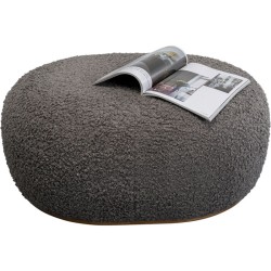 Σκαμπό Pebble Μπουκλέ Γκρι  36x81x64.5εκ. - Γκρι