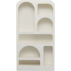 Βιβλιοθήκη Paco Ξύλινη Λευκή 95x32x180εκ. - Λευκό