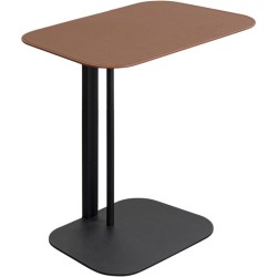 Τραπέζι Βοηθητικό Hedi Μαύρο/Πορτοκαλί 61x39x59εκ.  - Μαύρο