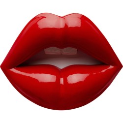 Διακοσμητικό Τοίχου Lips Κόκκινο 23x8x30 εκ. - Κόκκινο