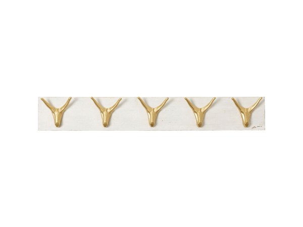 Κρεμάστρα Τοίχου Deer Λευκή/Χρυσή 75x5,5x11 εκ - Χρυσό Κρεμάστρα Τοίχου Deer Λευκή/Χρυσή 75x5,5x11 εκ - Χρυσό