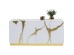 Μπουφές Cracked Ξύλο Λευκό 165x46x80εκ - Χρυσό Μπουφές Cracked Ξύλο Λευκό 165x46x80εκ - Χρυσό