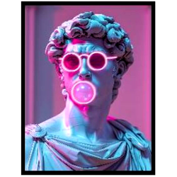 Πίνακας  Cheeky David LED Πολύχρωμος  80*3.5*120εκ. - Πολύχρωμο