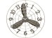 Ρολόι Τοίχου  Ανεμιστήρας Ø61εκ. 61x7x61εκ - Γκρι