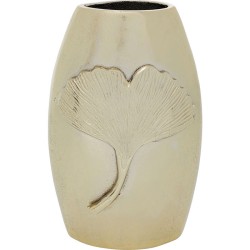 Βάζο Ginkgo Leaf Χρυσό 18x13x29 εκ. - Μπεζ