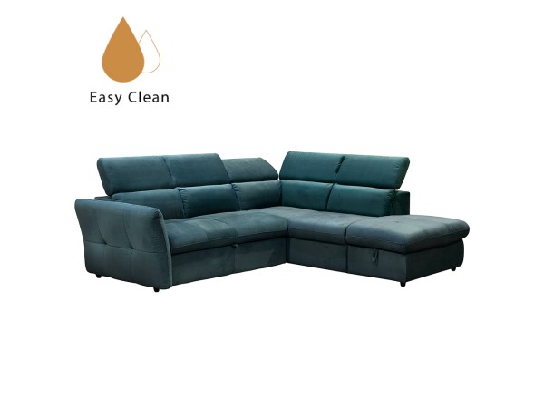 MONSERAT ΚΑΝΑΠΕΣ ΚΡΕΒΑΤΙ ΓΩΝΙΑ ΔΕΞΙΑ PETROL 254x224x90cm MONSERAT ΚΑΝΑΠΕΣ ΚΡΕΒΑΤΙ ΓΩΝΙΑ ΔΕΞΙΑ PETROL 254x224x90cm