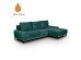NATURA ΚΑΝΑΠΕΣ ΚΡΕΒΑΤΙ ΓΩΝΙΑ ΔΕΞΙΑ DUSTY PETROL 283x164x90cm NATURA ΚΑΝΑΠΕΣ ΚΡΕΒΑΤΙ ΓΩΝΙΑ ΔΕΞΙΑ DUSTY PETROL 283x164x90cm