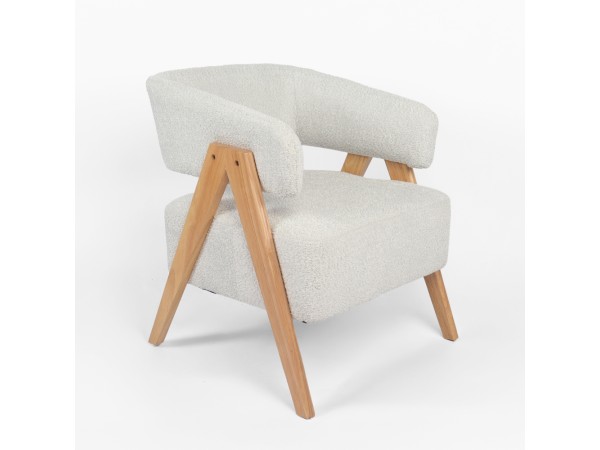 LAMDA ΠΟΛΥΘΡΟΝΑ BEIGE ΦΥΣΙΚΟ 74x67x66cm
