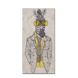 MR.ZEBRA ΠΙΝΑΚΑΣ ΔΙΑΚΟΣΜΗΣΗΣ 30x60x2cm ΚΑΜΒΑΣ ΠΟΛΥΧΡΩΜΟ ΞΥΛΟ
