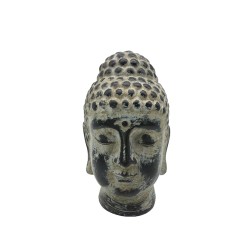 DAHRMA ΔΙΑΚΟΣΜΗΤΙΚΟ ΒΟΥΔΑΣ 16x14x22cm POLYRESIN ΓΚΡΙ ΜΑΥΡΟ