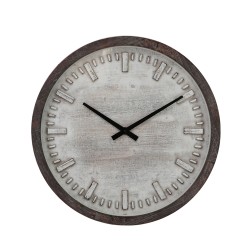 GRISEO ΡΟΛΟΪ ΤΟΙΧΟΥ 50x50x6cm MDF ΚΑΦΕ ΜΠΕΖ ΓΥΑΛΙ ΓΚΡΙ