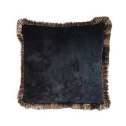 TRES ΔΙΑΚΟΣΜΗΤΙΚΟ ΜΑΞΙΛΑΡΙ 45x45cm ΥΦΑΣΜΑ ΜΠΛΕ ΠΡΑΣΙΝΟ POLYESTER